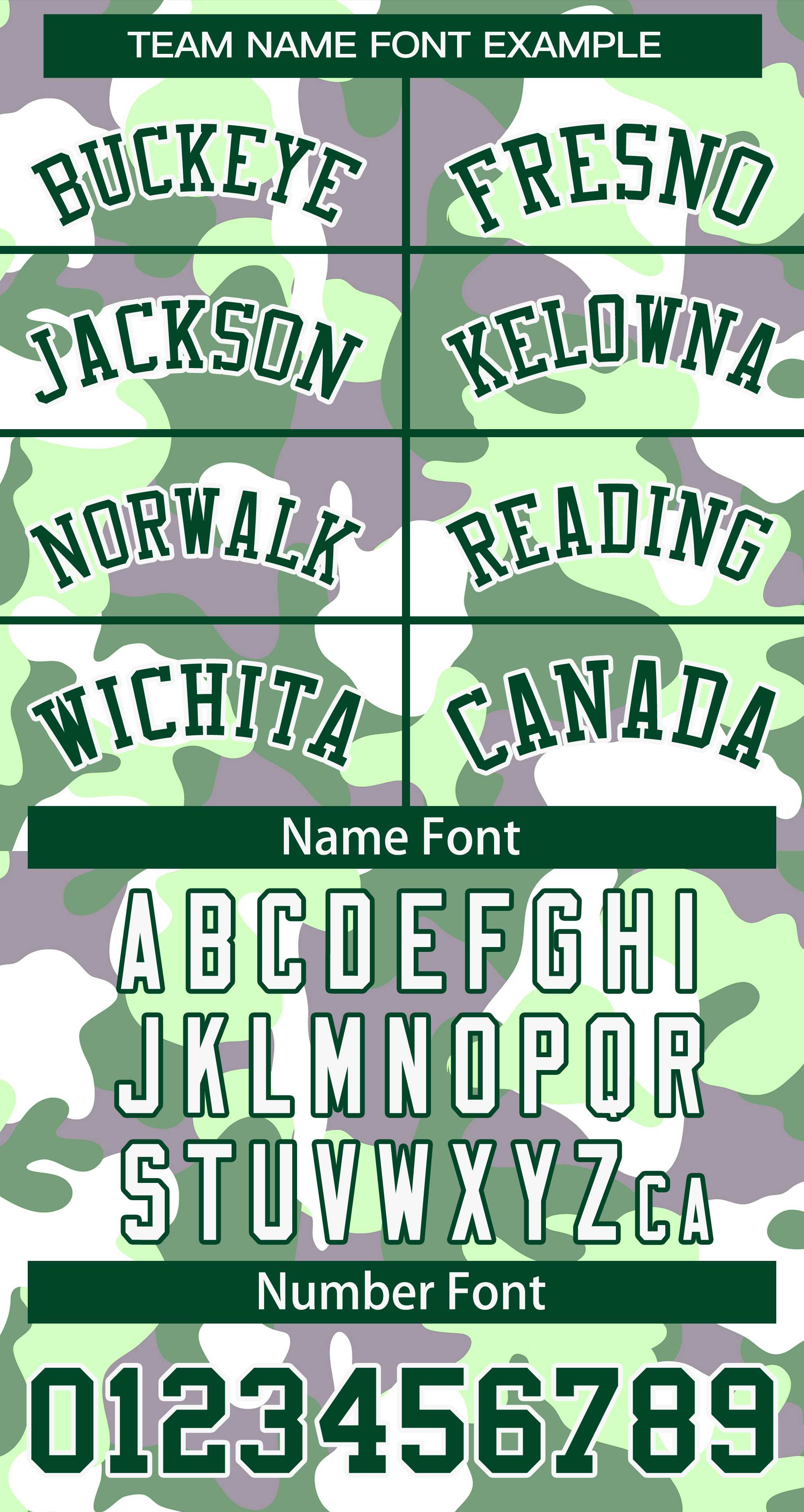 Custom Green White Camo Varsity Full-Snap Letterman Bomber Jacket