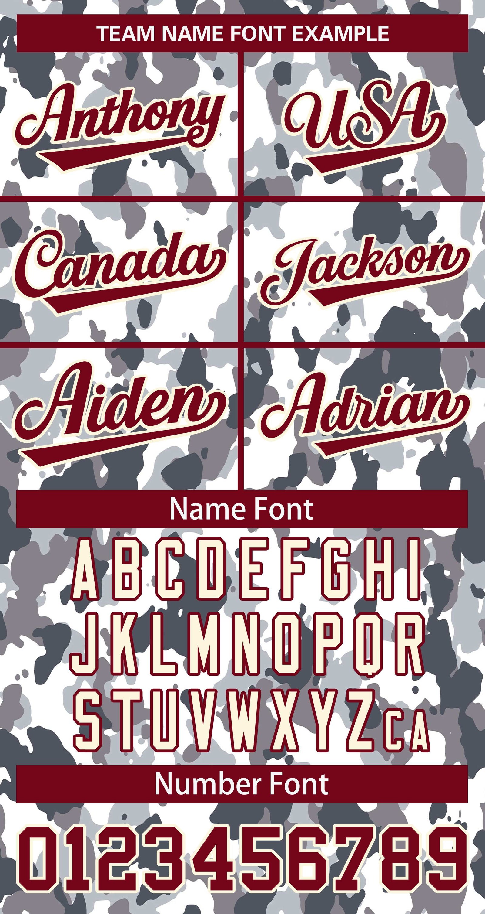 Custom Crimson White Camo Varsity Full-Snap Letterman Bomber Jacket