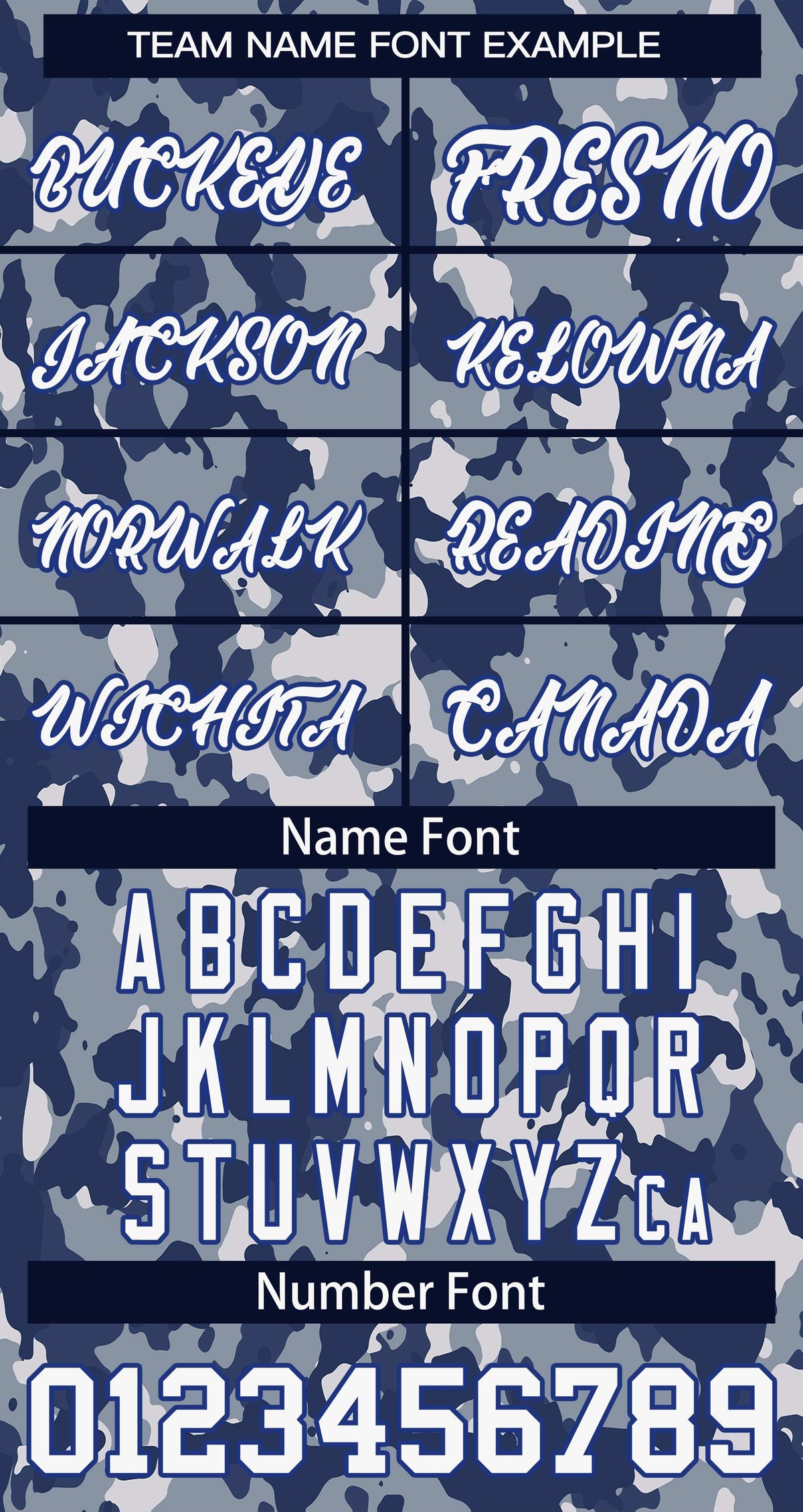 Custom Navy White-Royal Camo Varsity Full-Snap Letterman Bomber Jacket
