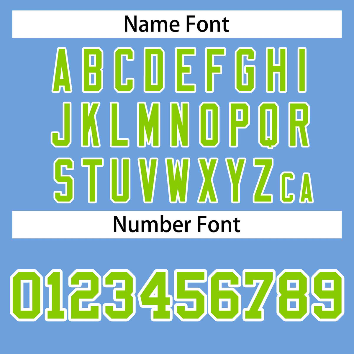 Custom Powder Blue Neon Green-White Classic Style Varsity Full-Snap Letterman Jacket