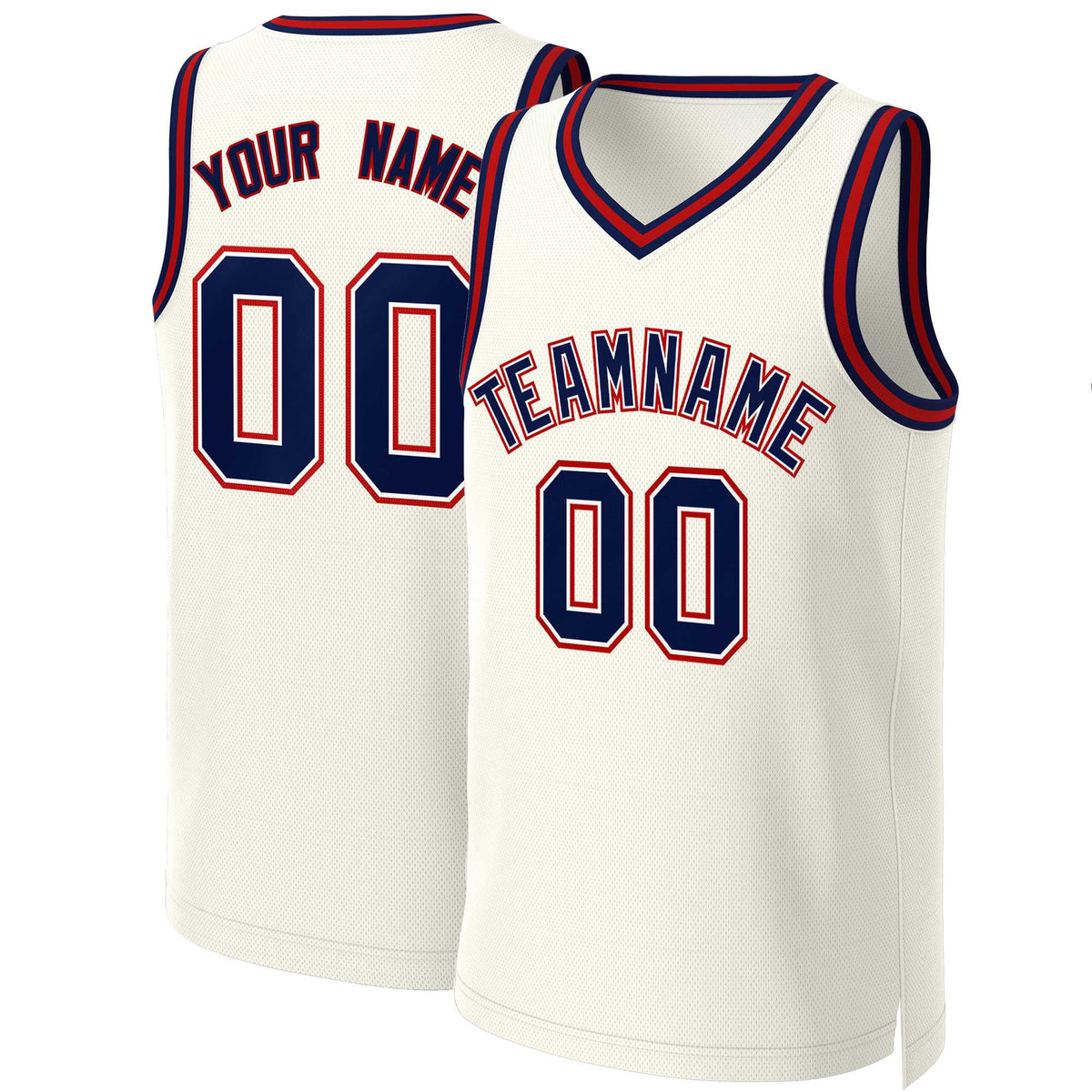 Custom Khaki Navy-White Classic Tops Basketball Jersey