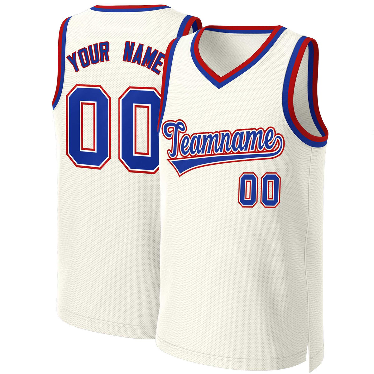 Custom Khaki Royal-White Classic Tops Basketball Jersey