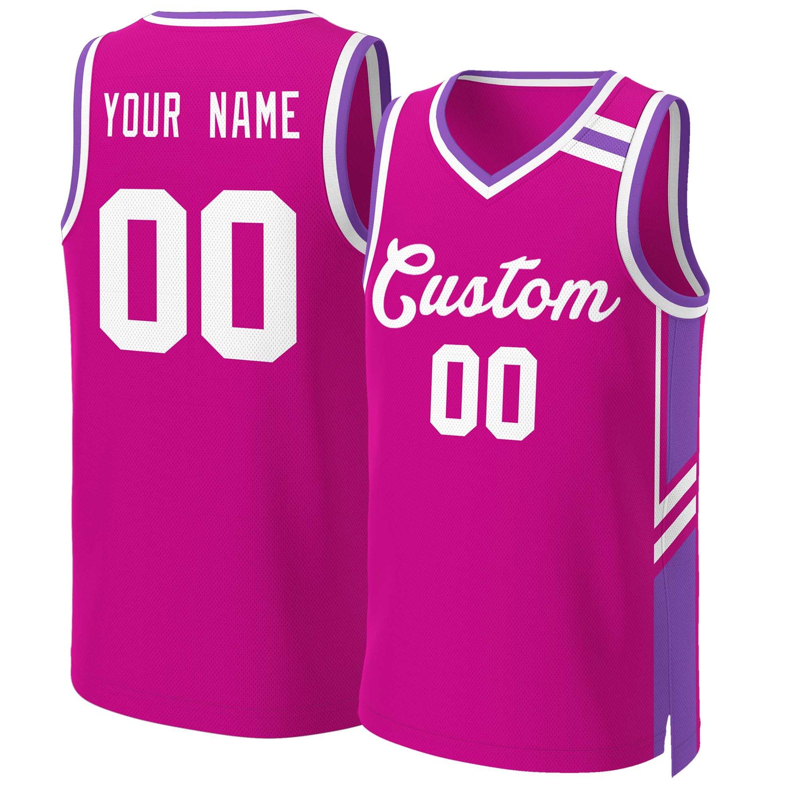 Custom Red White Classic Tops Mesh Basketball Jersey