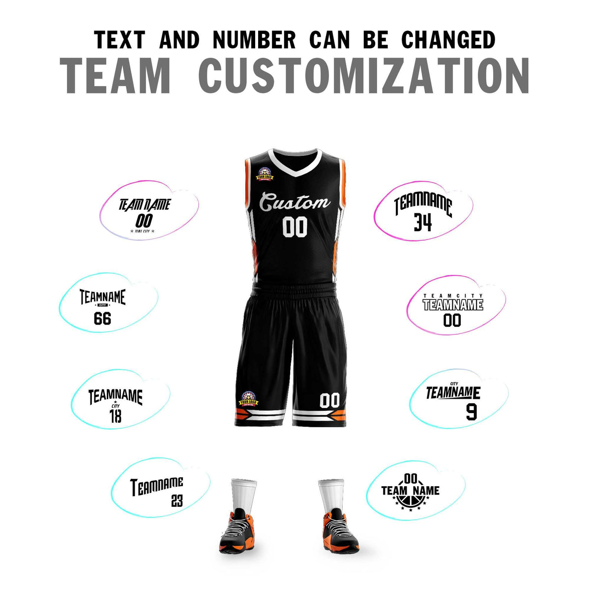 Custom Black White Classic Sets Mesh Basketball Jersey
