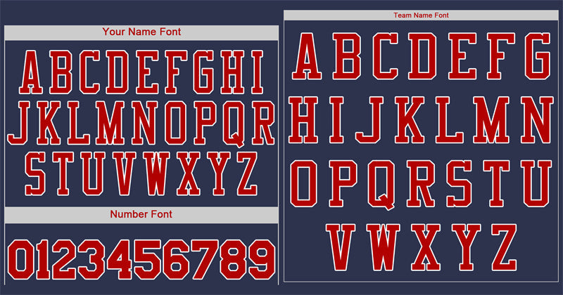 Custom Navy Red-White Classic Style Authentic Baseball Jersey