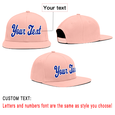 Custom Pink Royal-White Casual Sport Baseball Cap