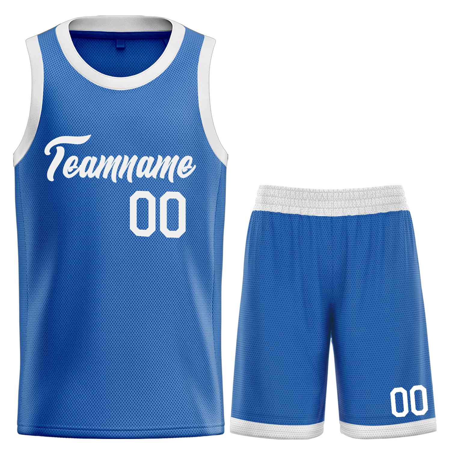 Custom Blue White Heal Sports Uniform Classic Sets Basketball Jersey