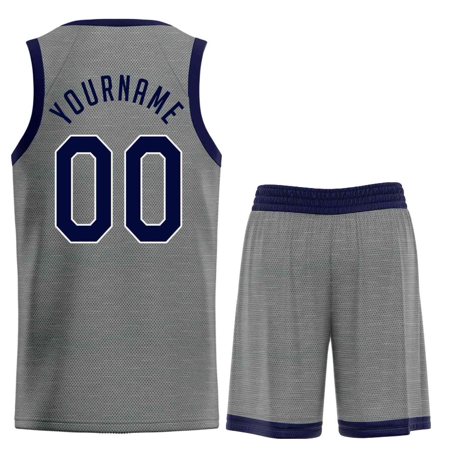 Custom Dark Gray Navy-White Classic Sets Sports Uniform Basketball Jersey