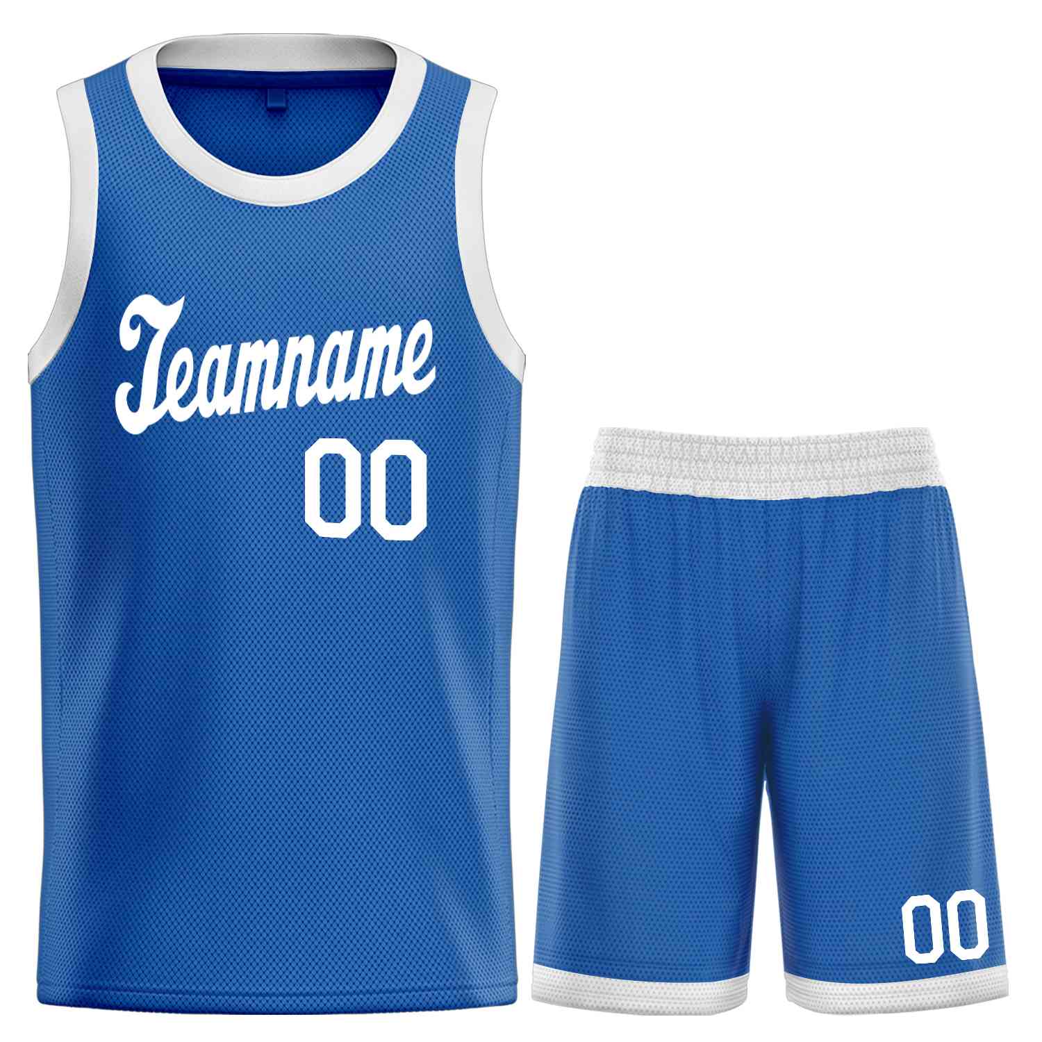 Custom Blue White Classic Sets Sports Uniform Basketball Jersey
