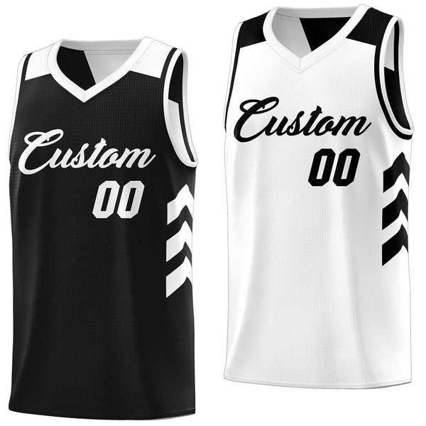 Custom Youth Reversible Basketball Jerseys | White & Black | Team