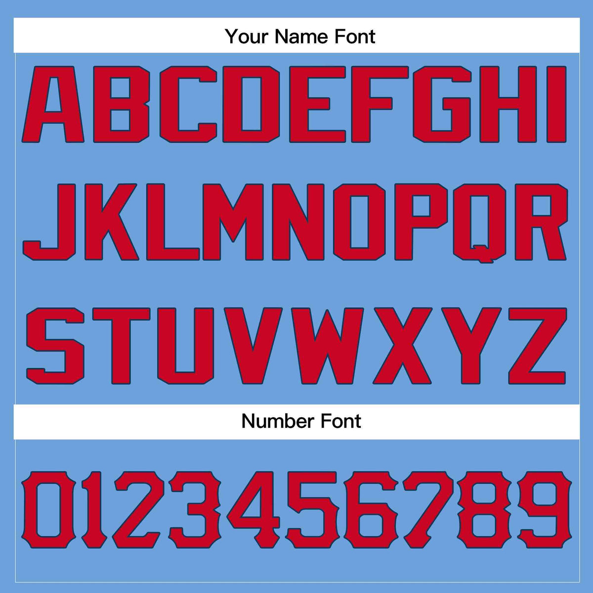 Custom Light Blue Red-Navy Classic Style Crew neck T-Shirts Full Sublimated