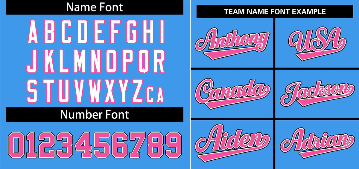 Custom Powder Blue Pink-White Stripe Fashion Raglan Sleeves Authentic Baseball Jersey