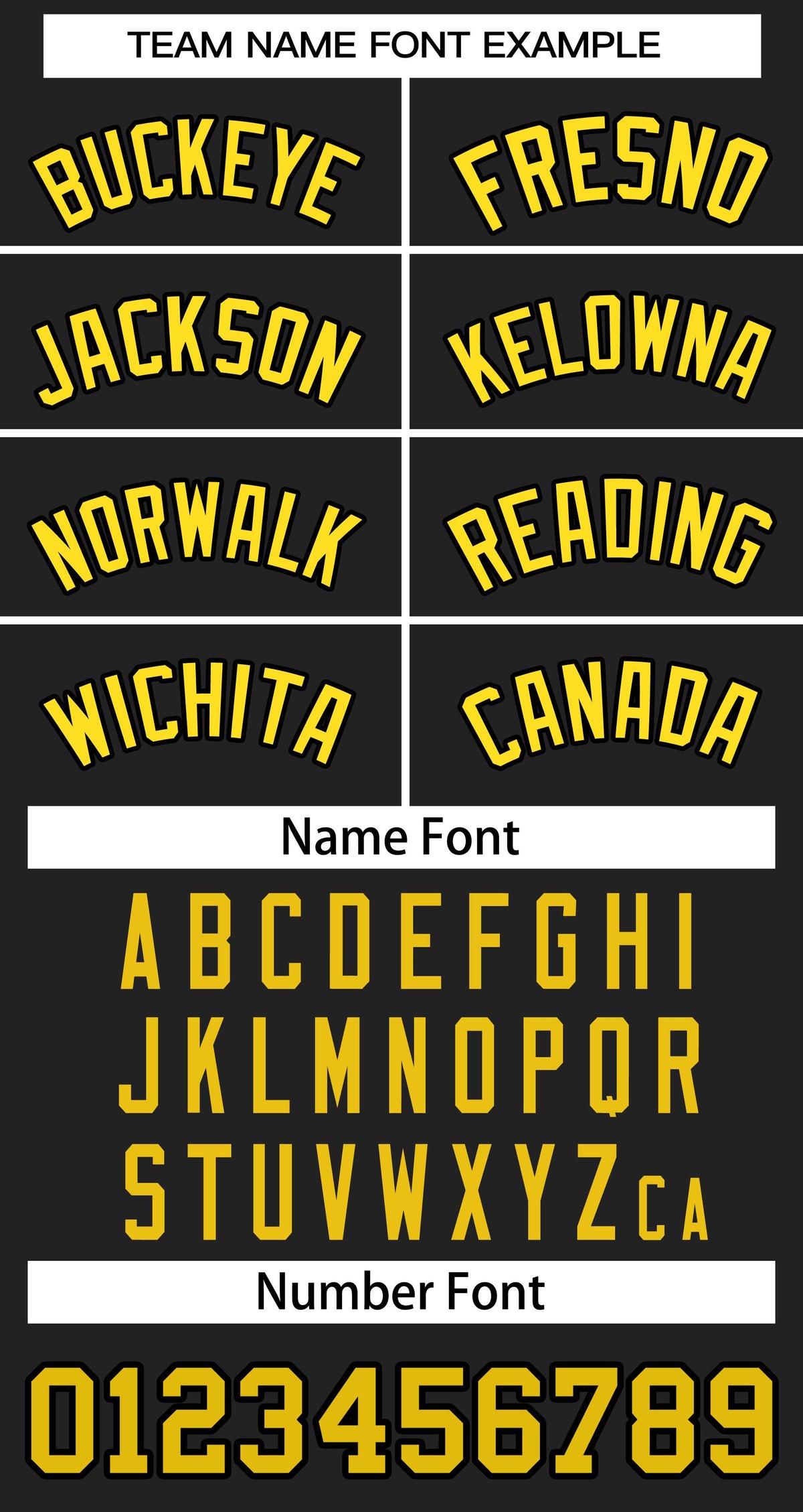Baseball Jersey Font