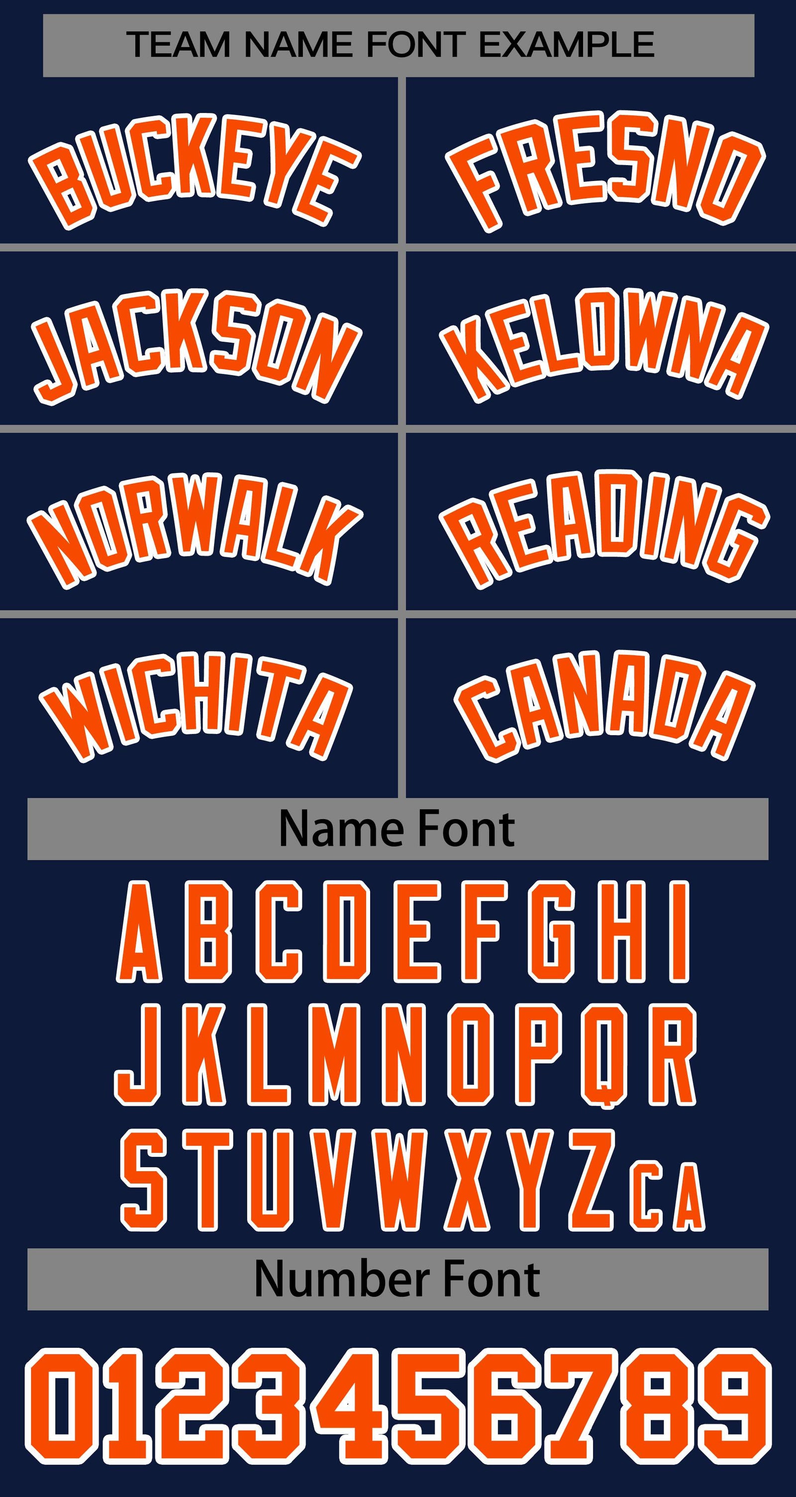 Baseball Jersey Font
