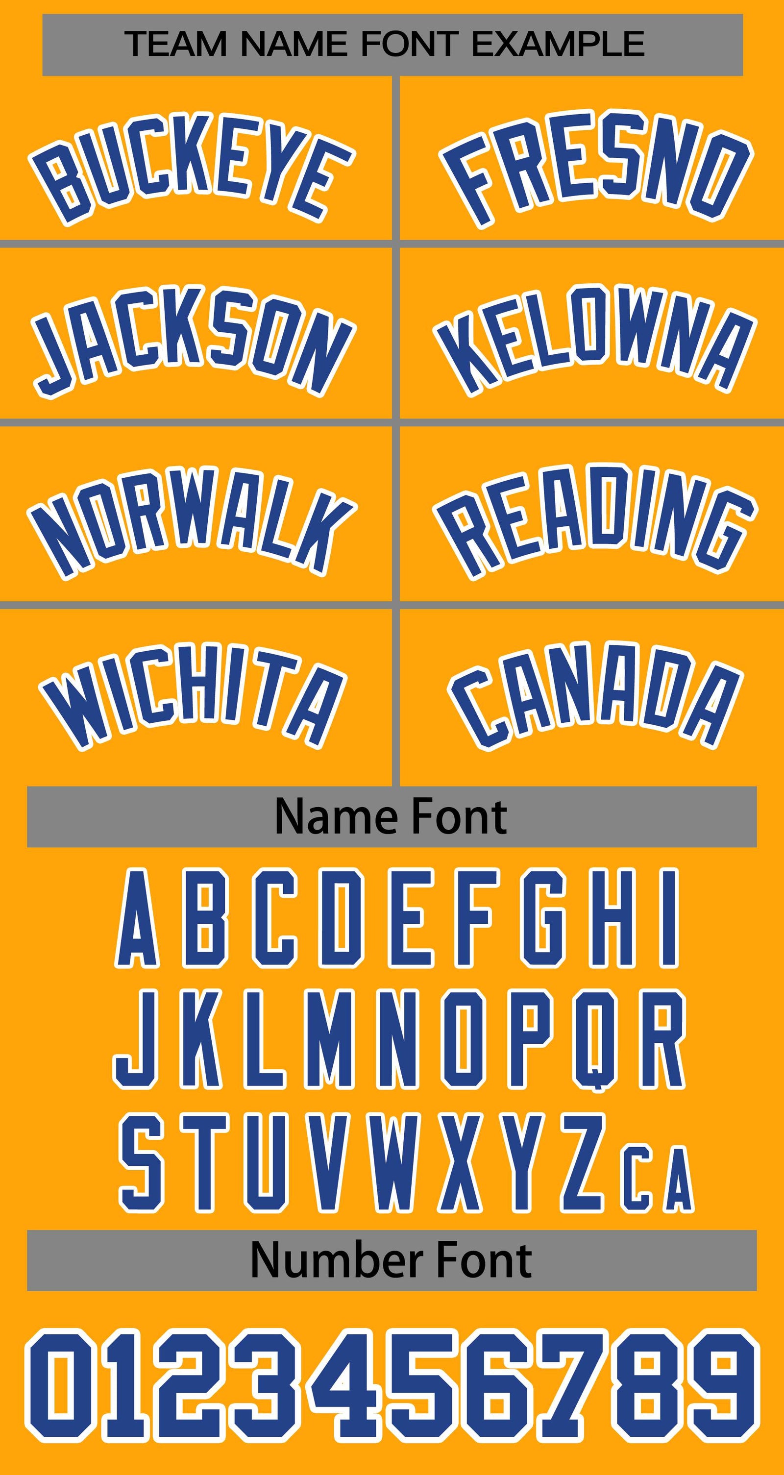 Baseball Jersey Font