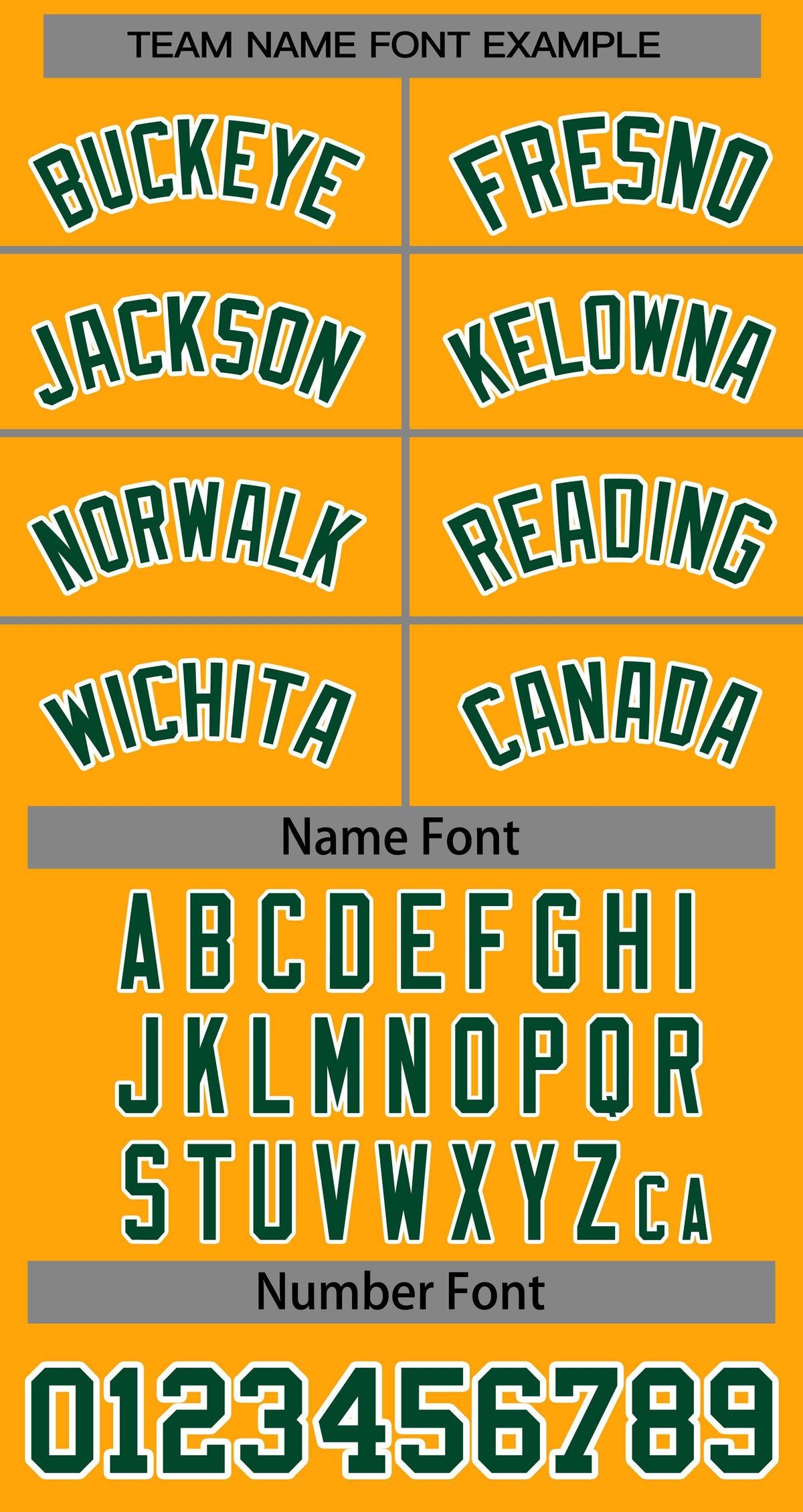 Baseball Jersey Font