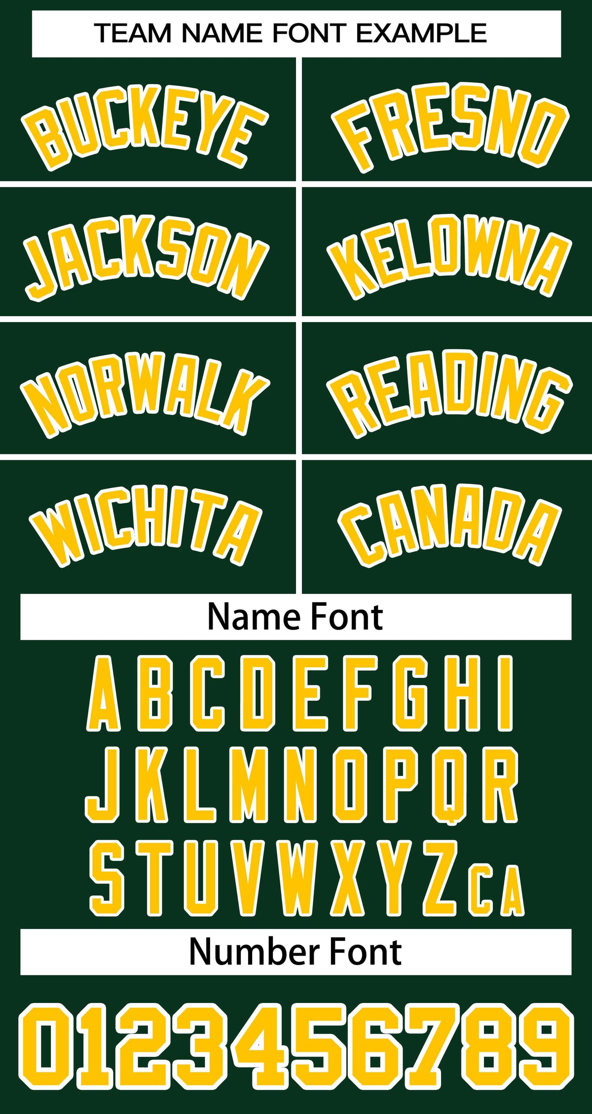 Baseball Jersey Font