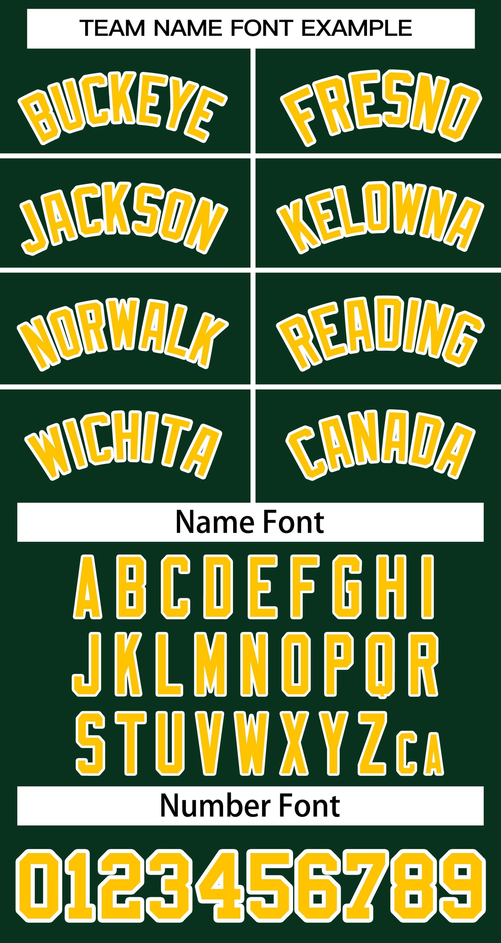 Baseball Jersey Font