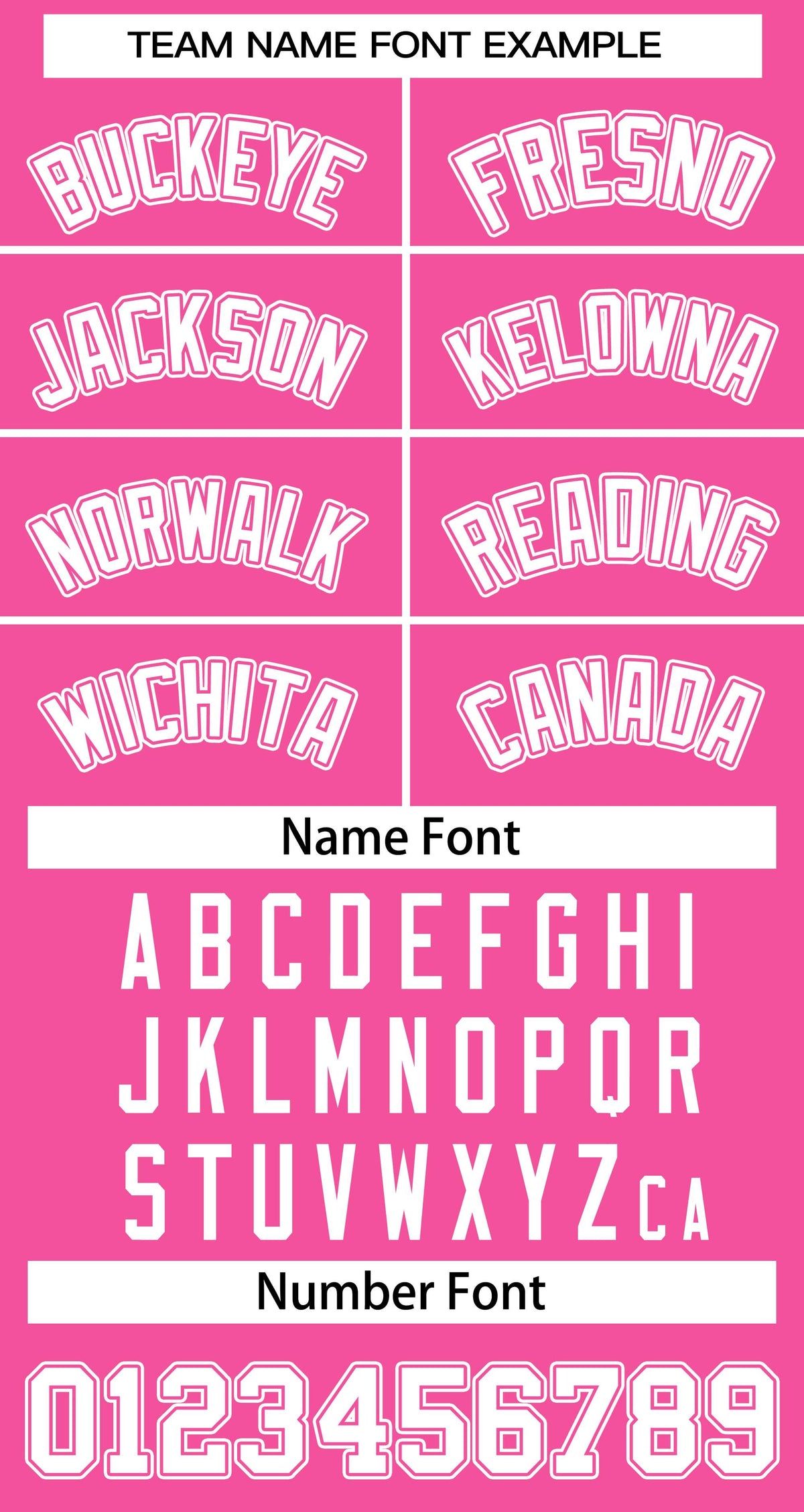 Baseball Jersey Font