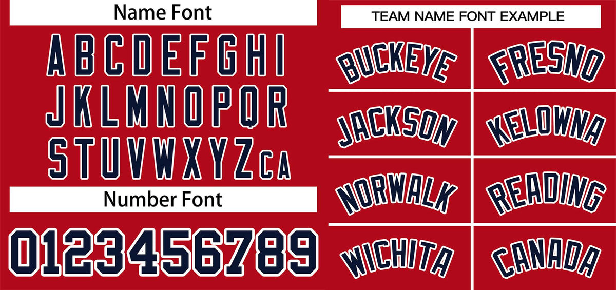 Custom Red Navy-White Classic Style Authentic Two-Button Softball Jersey