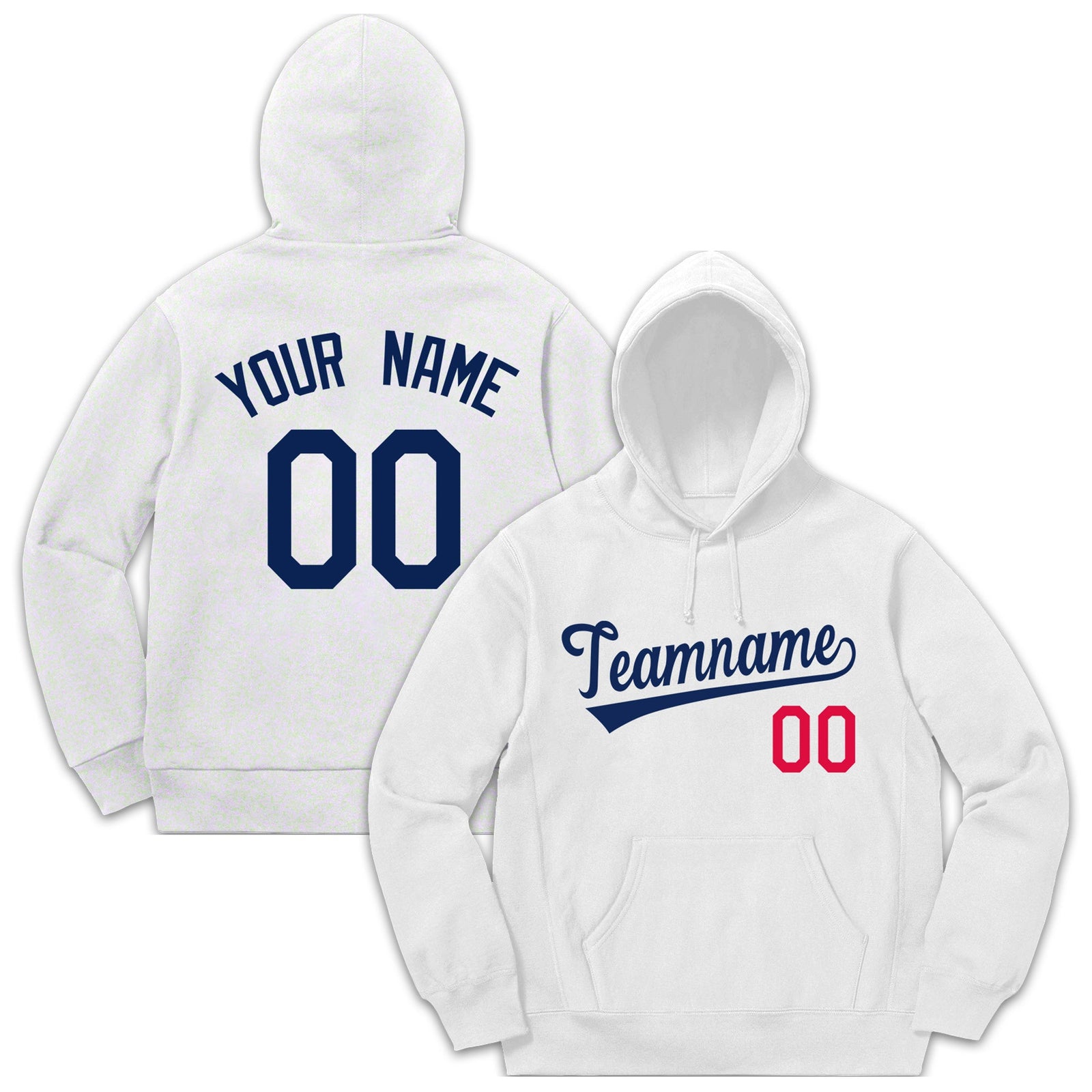 Custom White Classic Style Sweatshirt Fashion Hoodie Uniform
