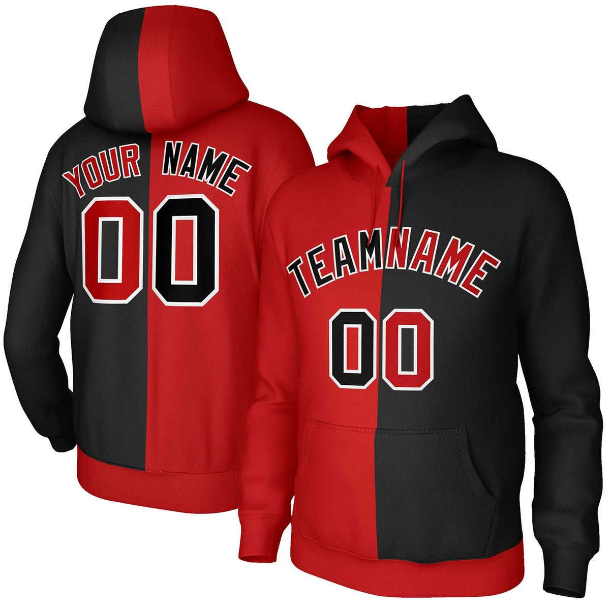 Custom split hoodies online