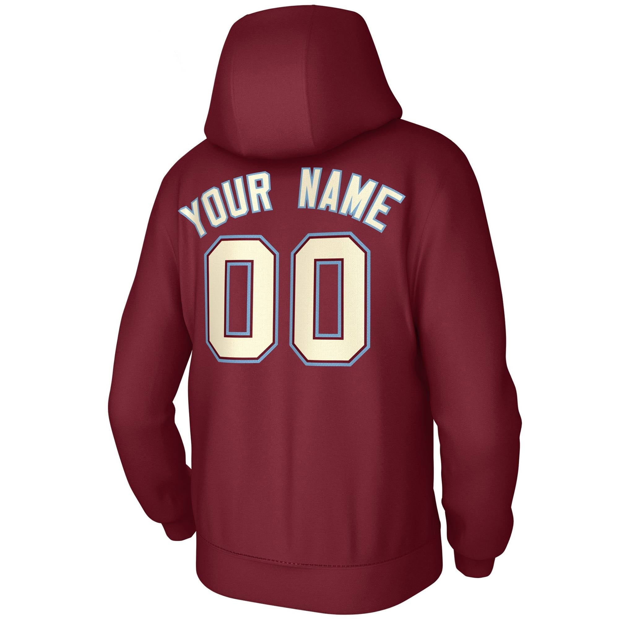 Custom Cardinal Cream-Cardinal Classic Style Training Uniform Pullover Hoodie