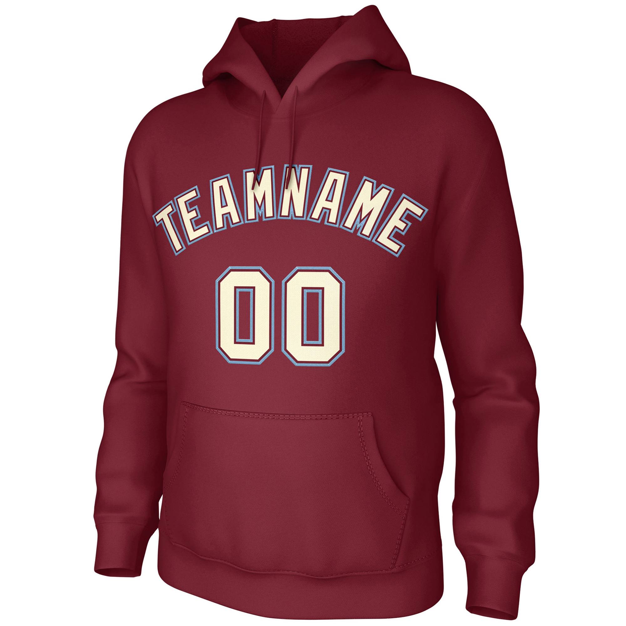 Custom Cardinal Cream-Cardinal Classic Style Sweatshirts Uniform Pullover Hoodie