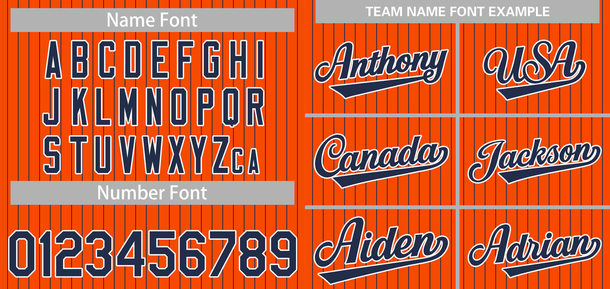Custom Orange Navy-White Stripe Fashion Authentic Baseball Jersey