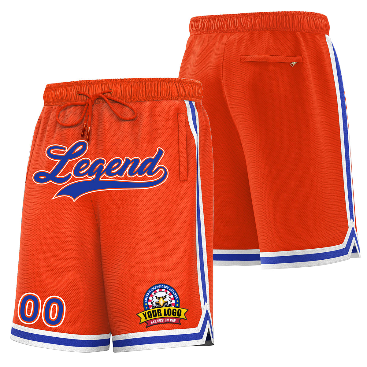Custom Red Blue Basketball Shorts