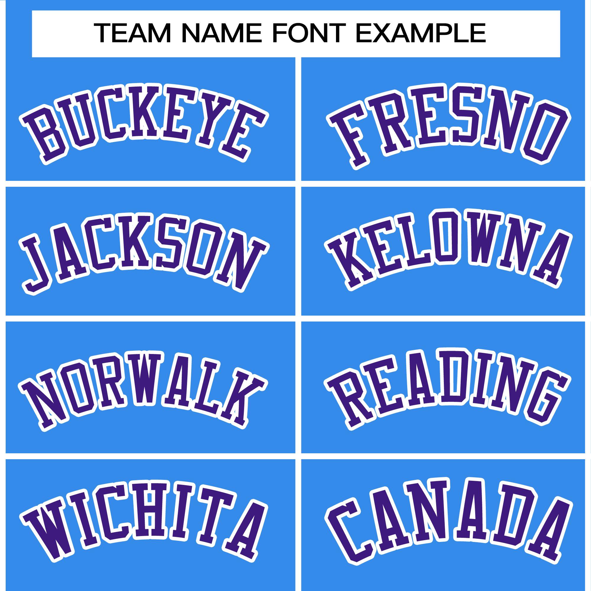 Custom Powder Blue Purple-White Raglan Sleeves Varsity Full-Snap Letterman Jacket