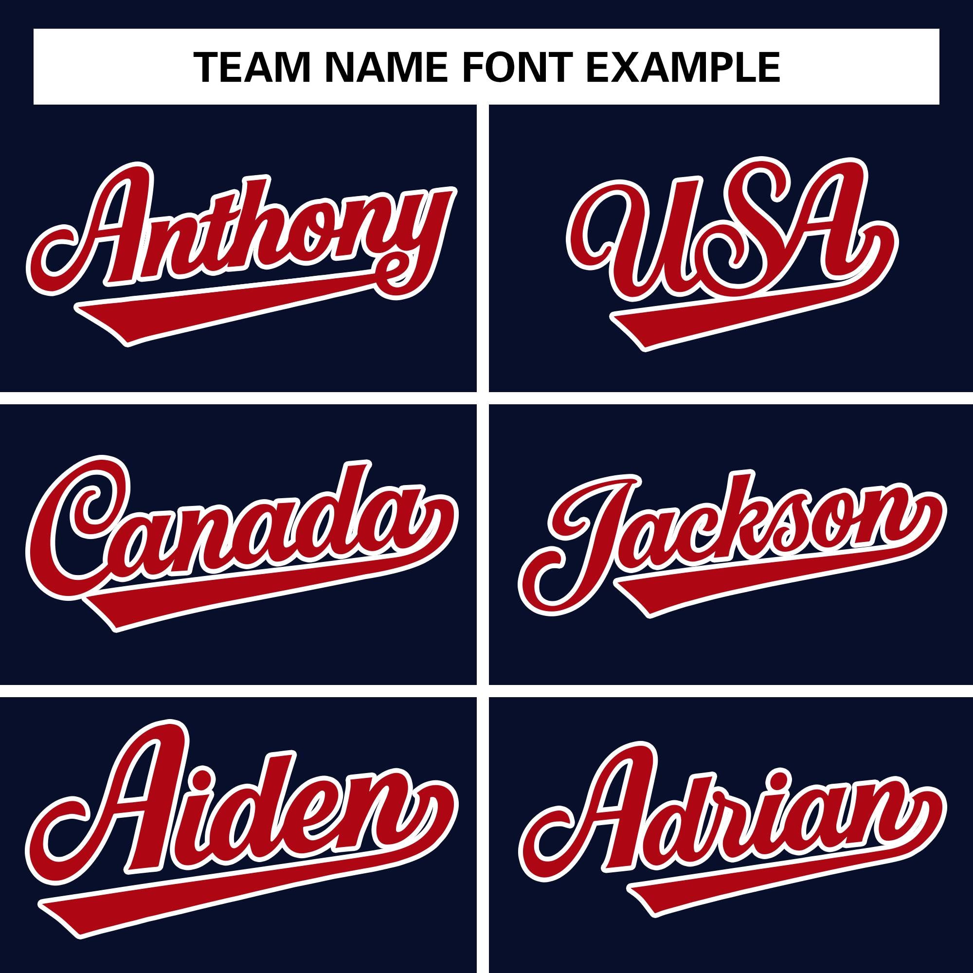 Custom Navy Red-White Raglan Sleeves Varsity Full-Snap Letterman Jacket
