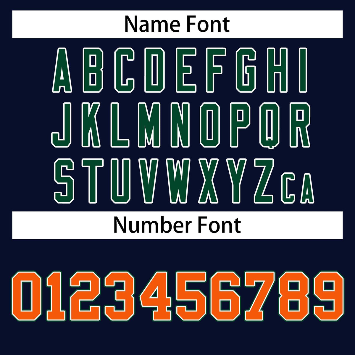 Custom Navy Green-Orange Classic Style Varsity Full-Snap Letterman Jacket