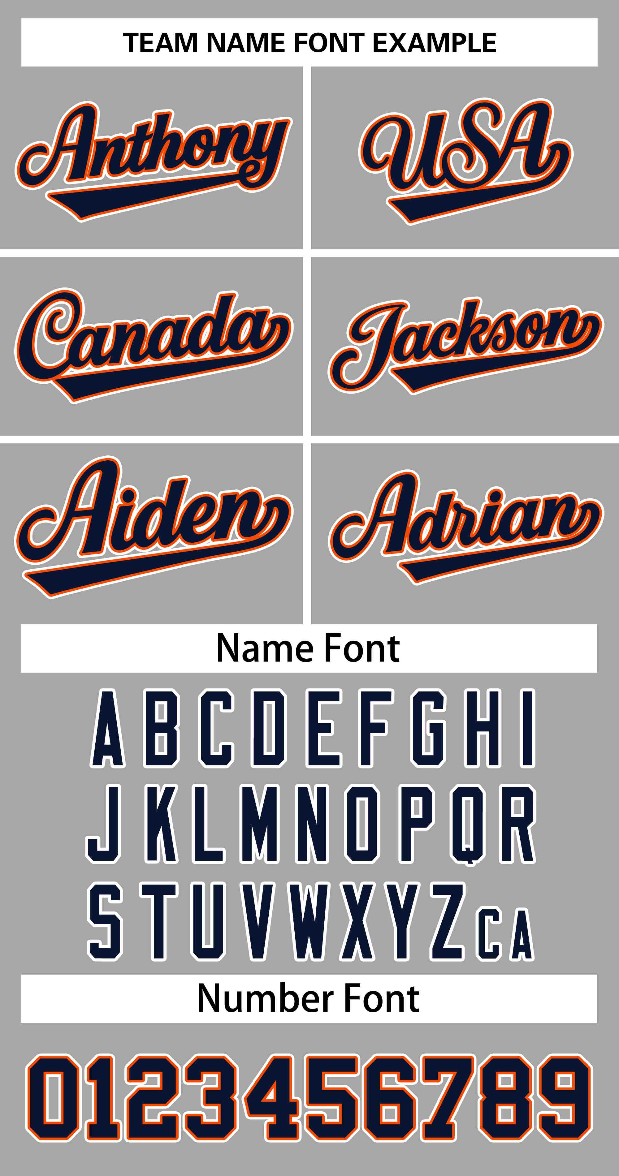 Custom Gray Navy-Orange Classic Style Authentic Two-Button Softball Jersey