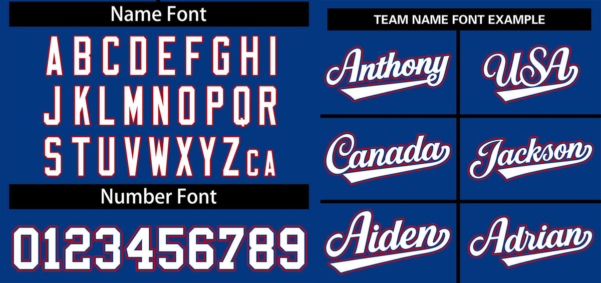 Custom Royal White-Red Classic Style Authentic Two-Button Softball Jersey