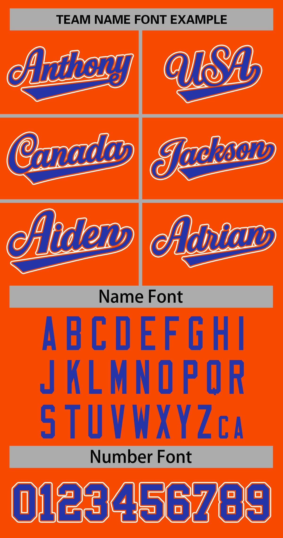 Baseball Jersey Font