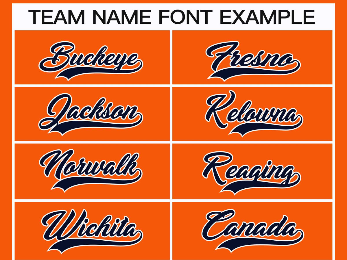 Custom Orange Navy-White Classic Style Hockey Jersey