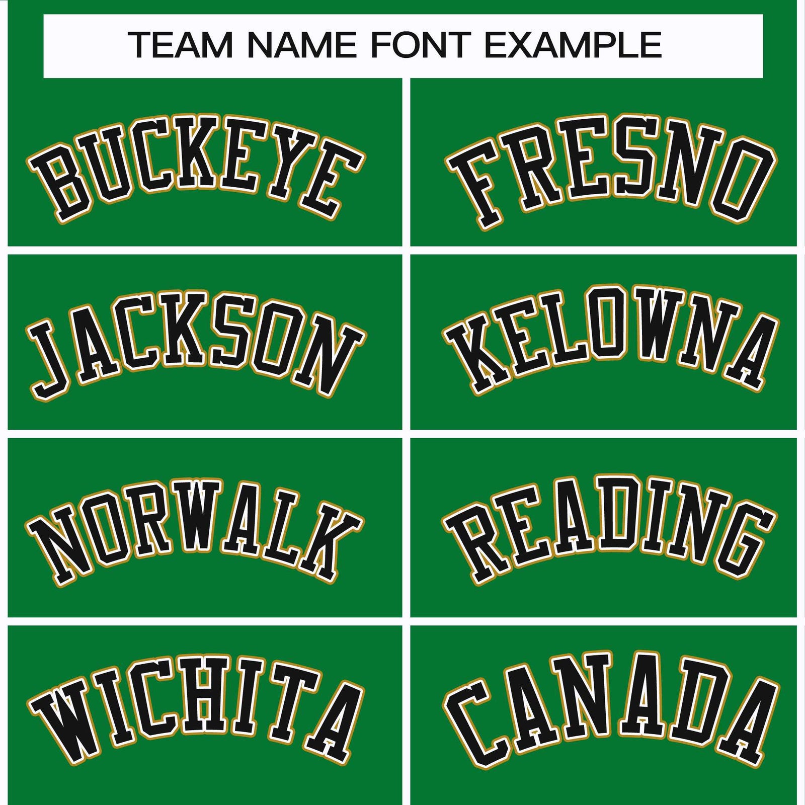 Custom Kelly Green Black White-Old Gold Classic Style Hockey Jersey