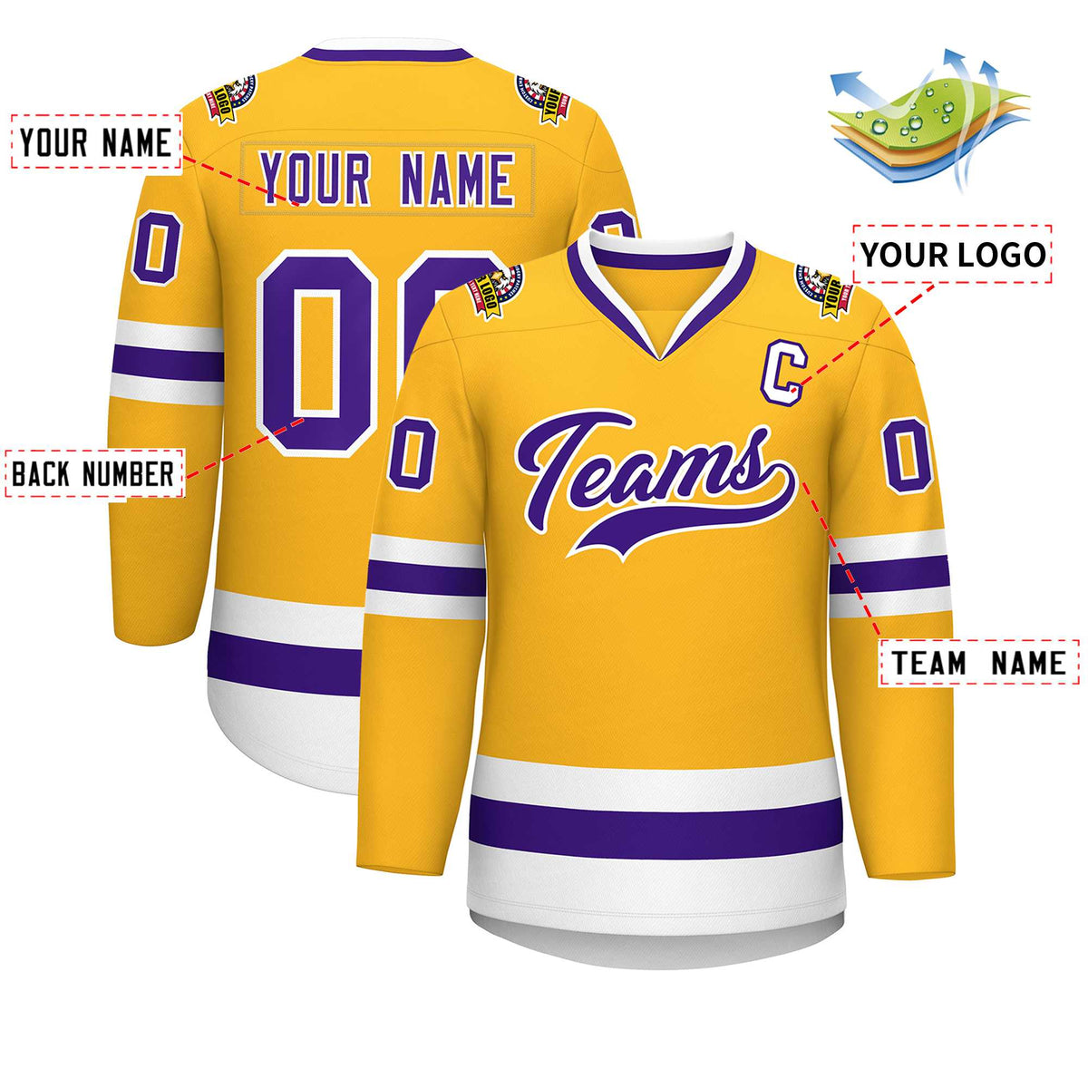 Maillot de hockey personnalisé hotsell