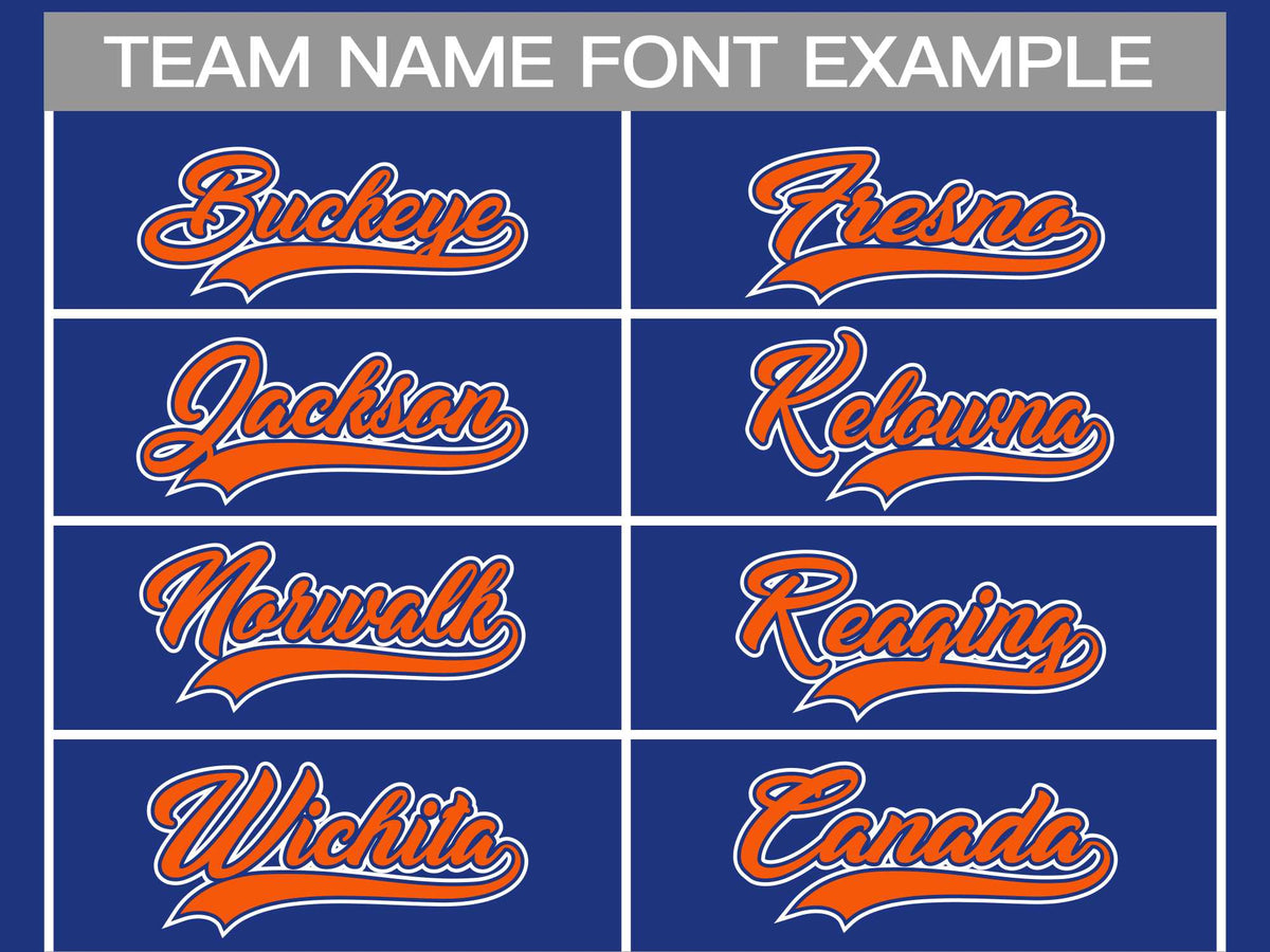 Custom Royal Orange Royal-White Classic Style Hockey Jersey