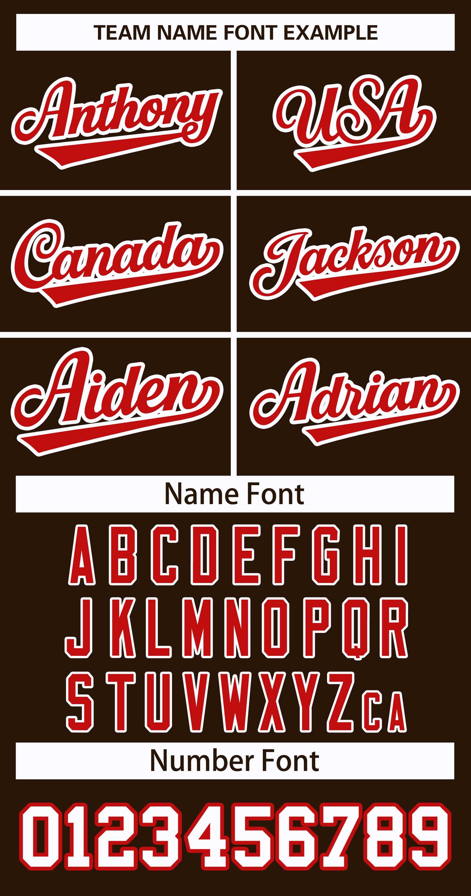 Custom Brown Red-White Classic Style Hockey Jersey