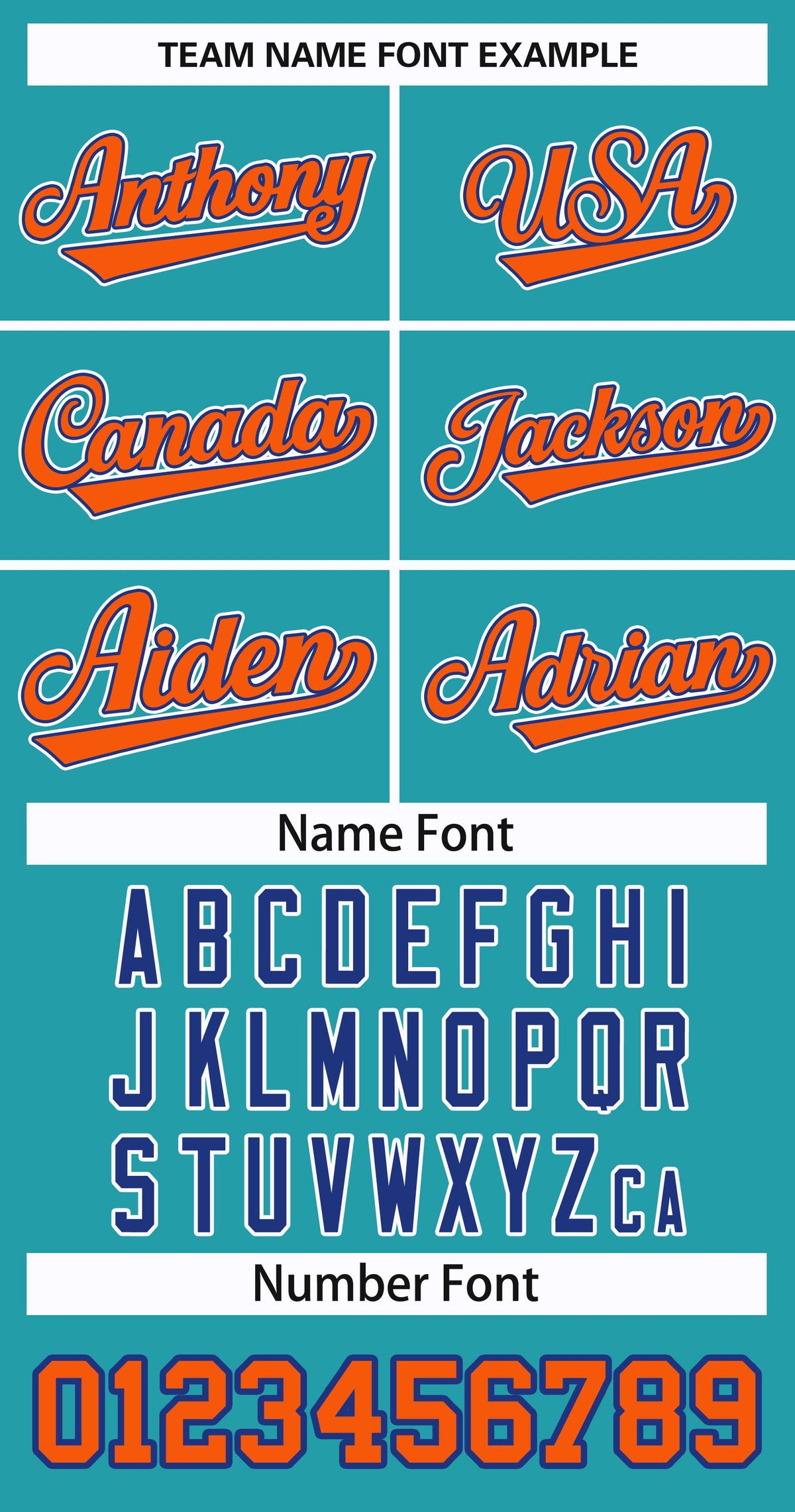 Custom Aqua Orange Royal-White Classic Style Hockey Jersey