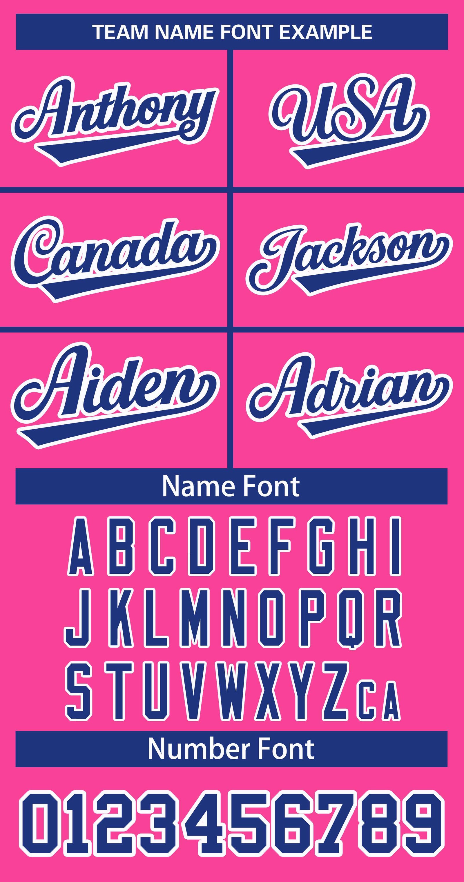 Custom Pink Royal-White Classic Style Hockey Jersey