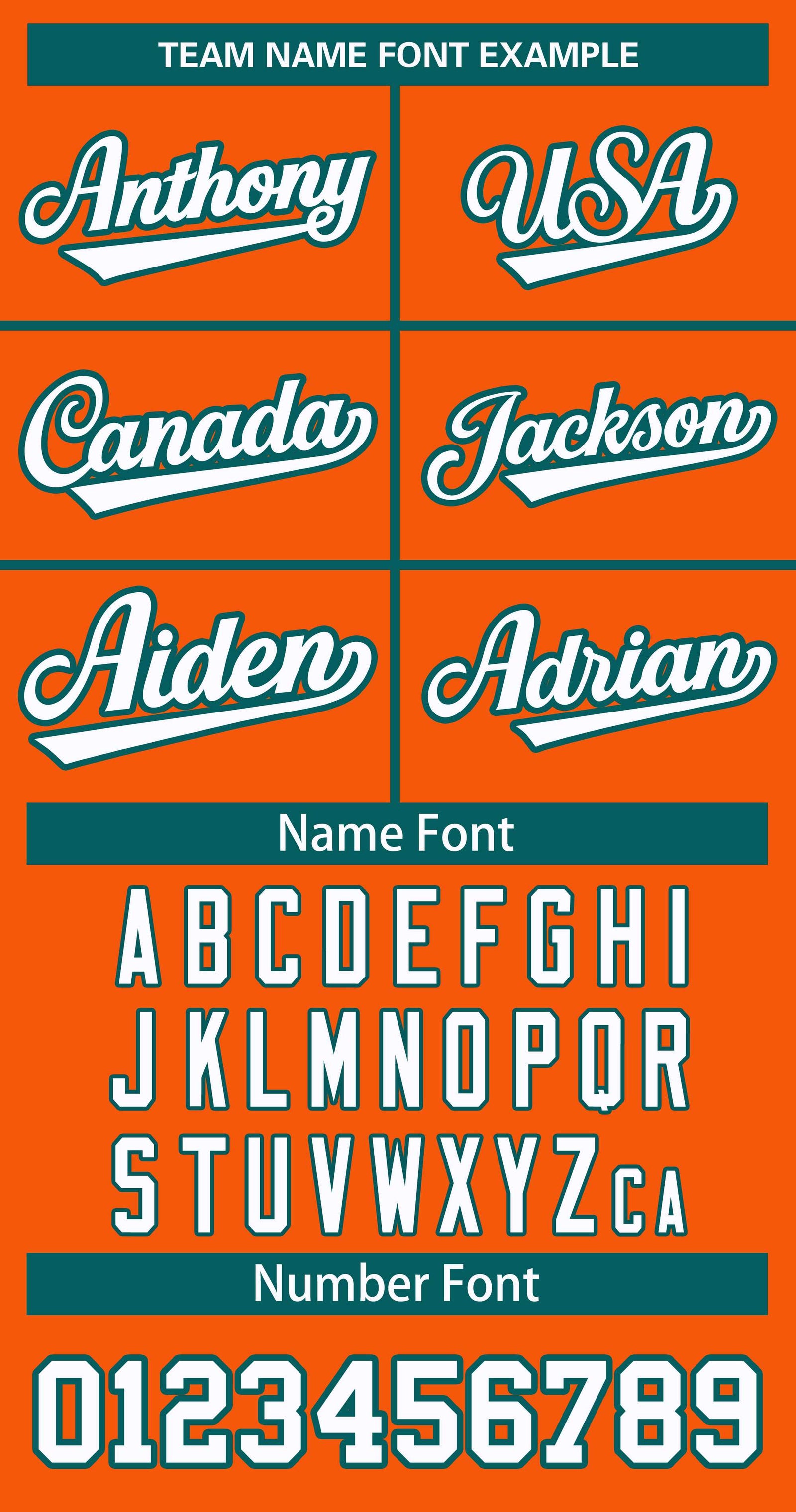 Custom Orange White-Aqua Classic Style Hockey Jersey