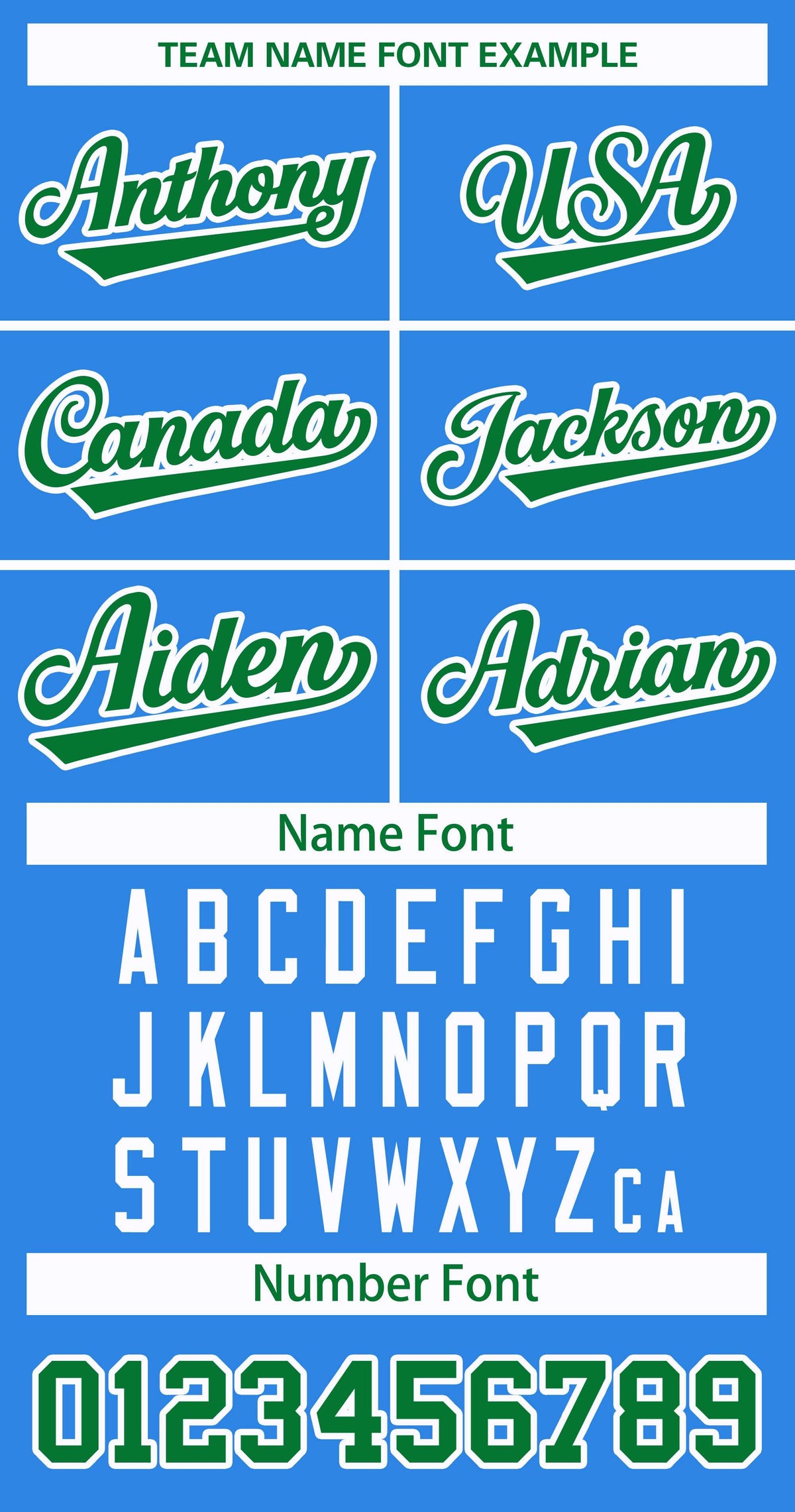 Custom Powder Blue Kelly Green-White Classic Style Hockey Jersey