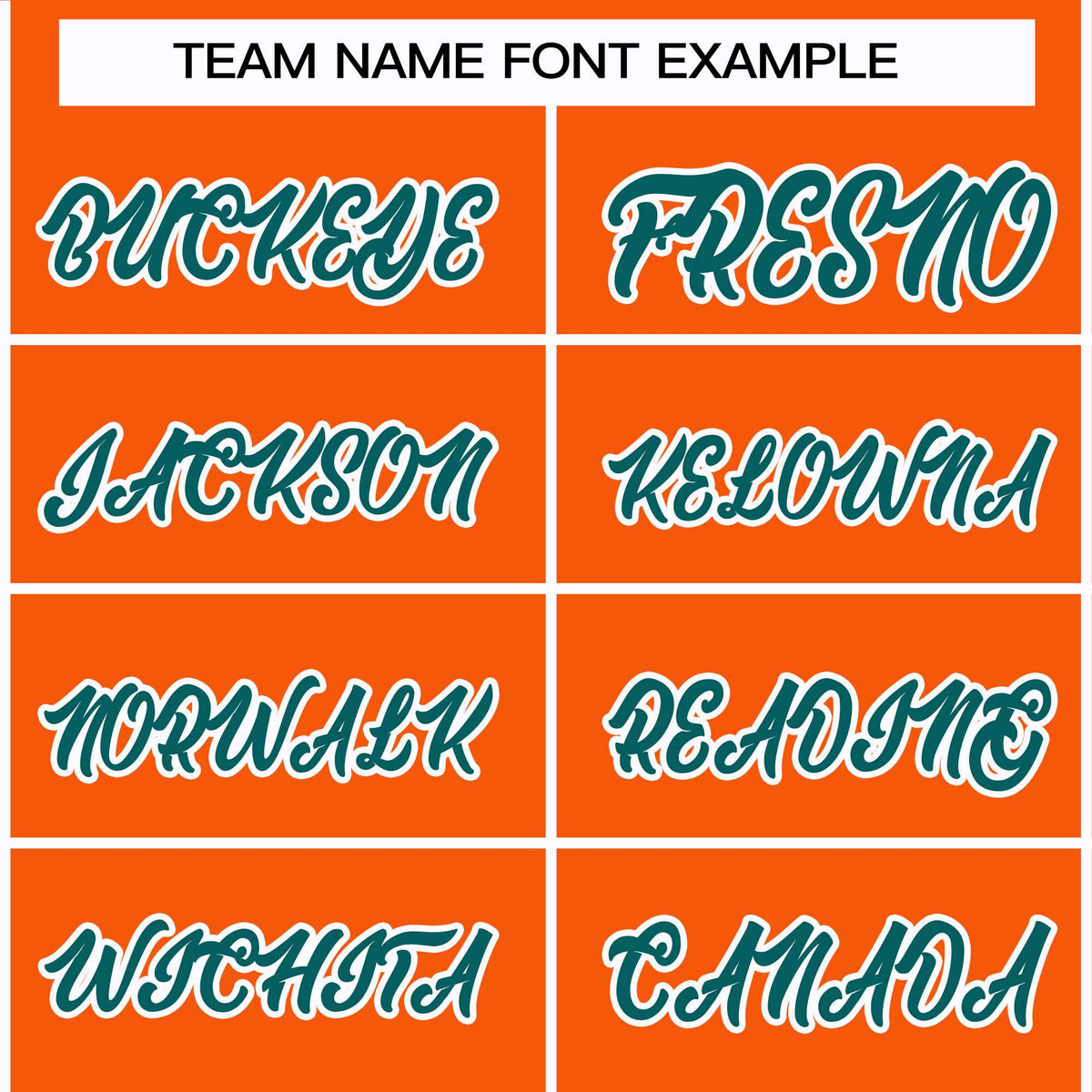 Custom Orange Aqua-White Classic Style Hockey Jersey