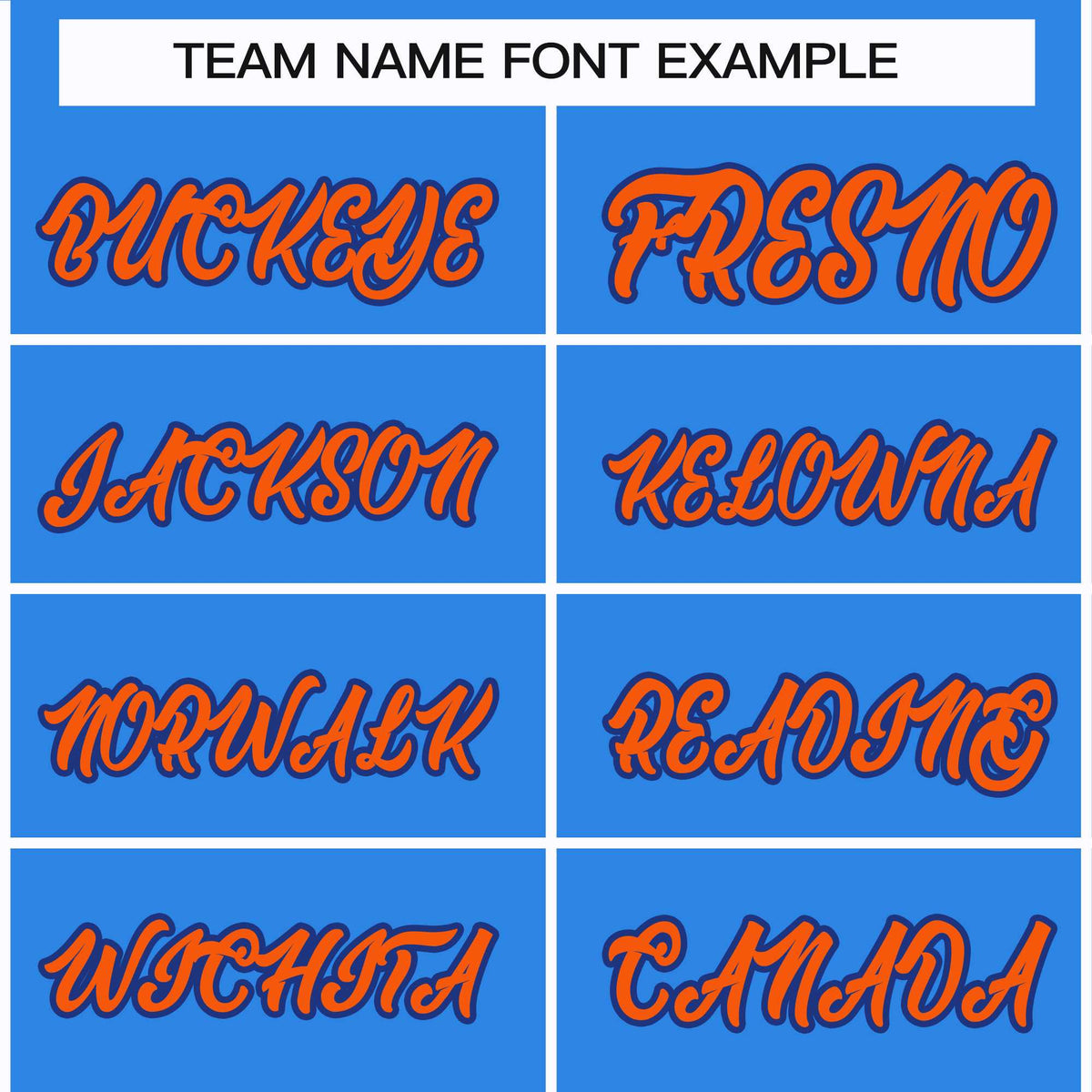 Custom Powder Blue Orange-Royal Classic Style Hockey Jersey