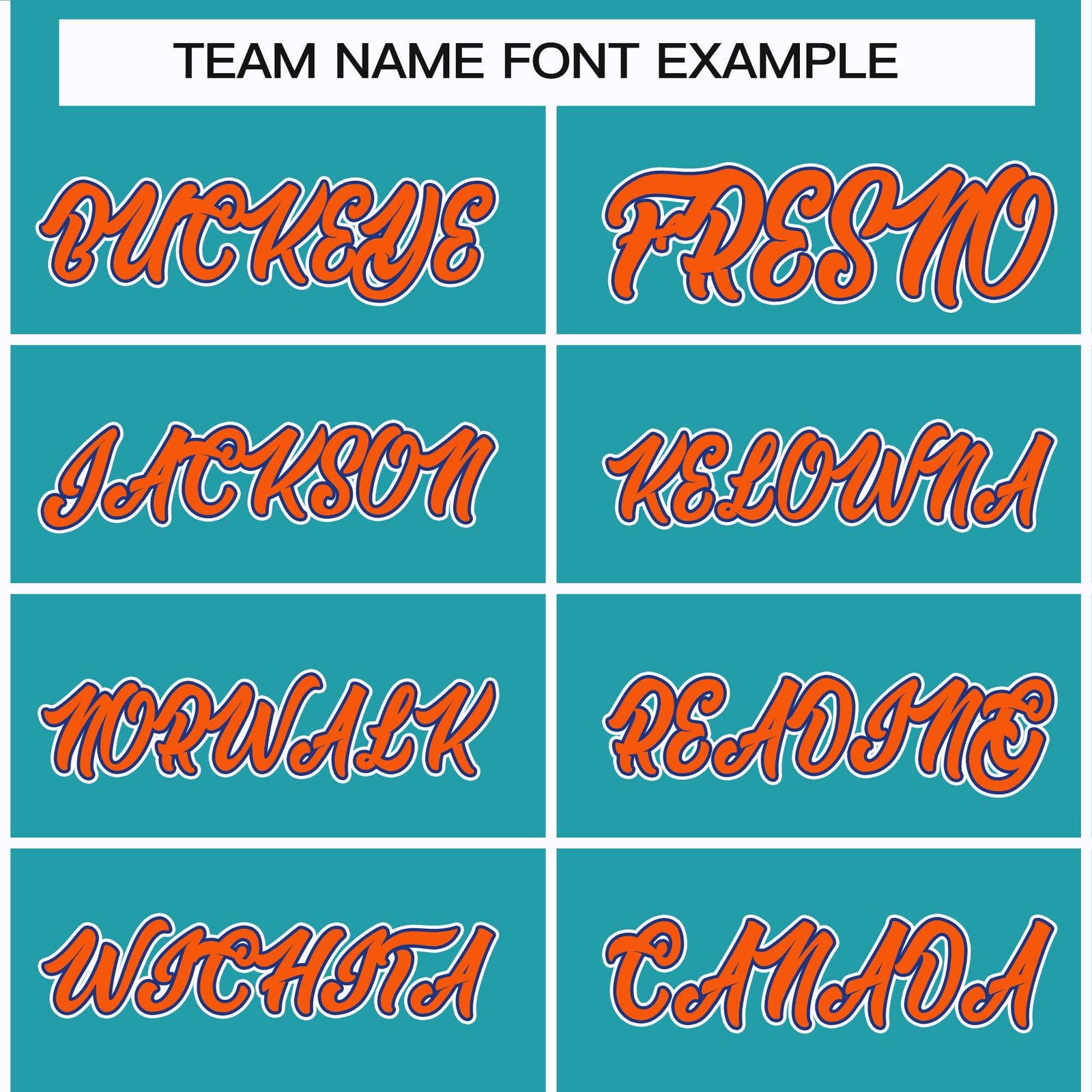 Custom Aqua Orange Royal-White Classic Style Hockey Jersey