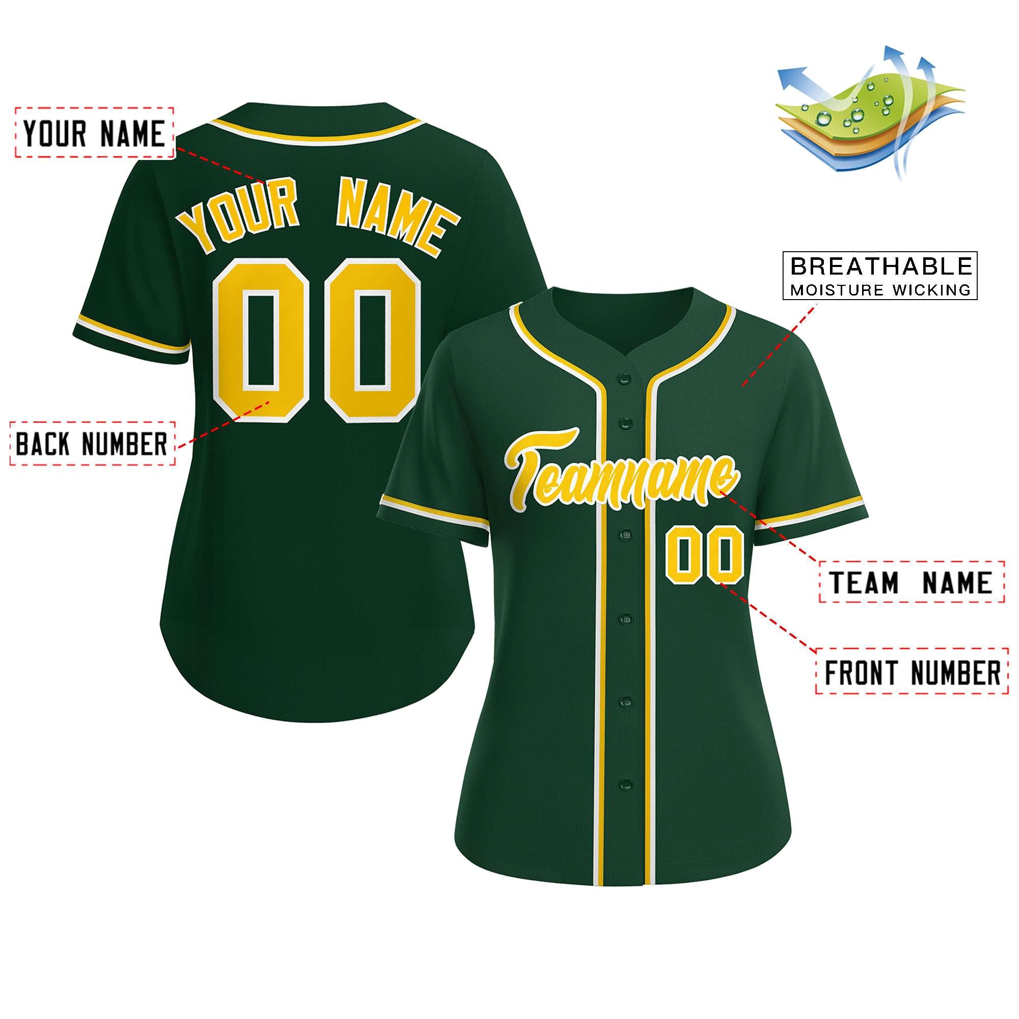 Green Baseball Jersey