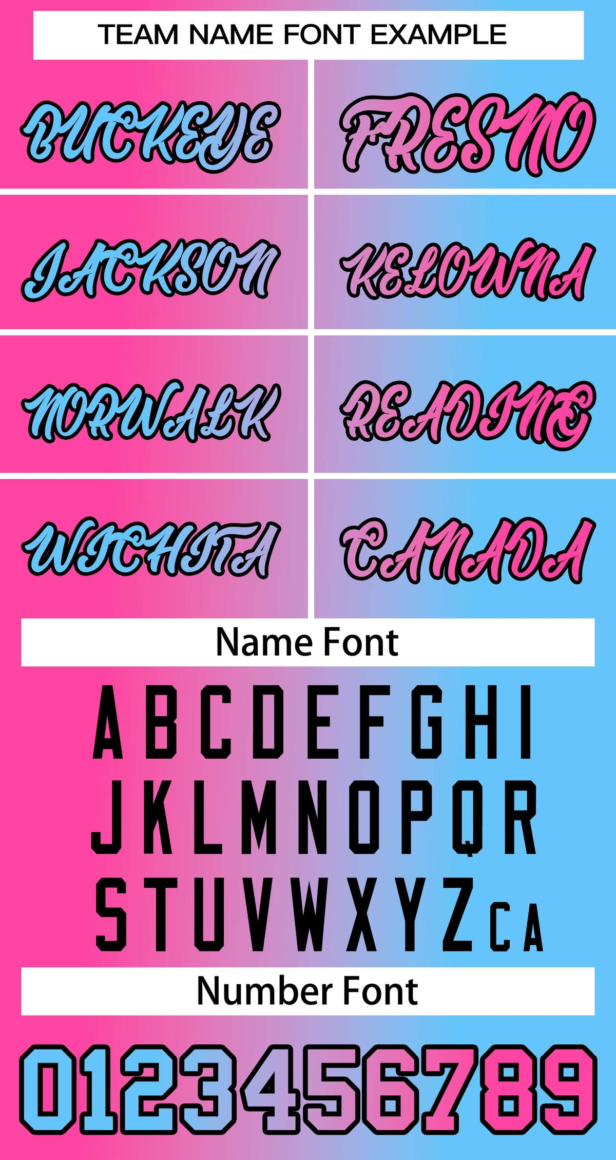 Baseball Jersey Font